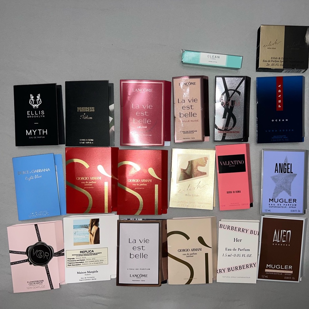Designer Fragrance Sample Lot - Mixed Brands - Multi Color